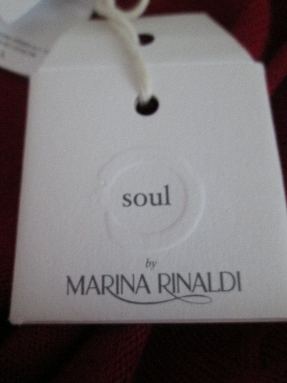 MaxMara Marina Rinaldi Adamello Sweater Bordeaux Red Large NWT - Picture 8 of 10